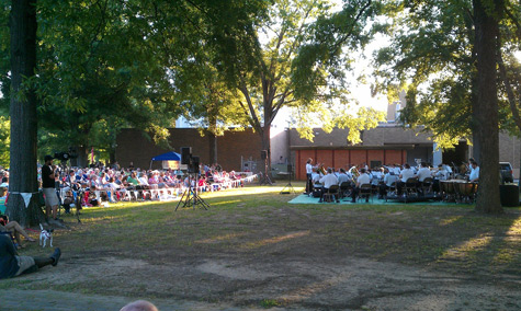 The Little Rock Wind Symphony plays on Flag Day.