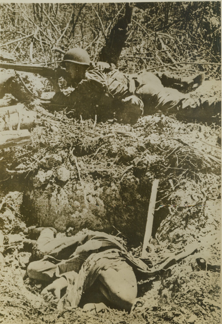 Allies Advance Near Salerno, 9/21/1943. A jeep, (right) loaded with American troops passes a burning Italian vehicle, as the Allies swept through another town in the Salerno area. Today, as Allied forces closed in near Naples, Germans are reported to be looting and killing in that city after setting much of it afire preparatory to abandoning Naples.  Credit Line (U.S. Signal Corps Newsreel from Acme);