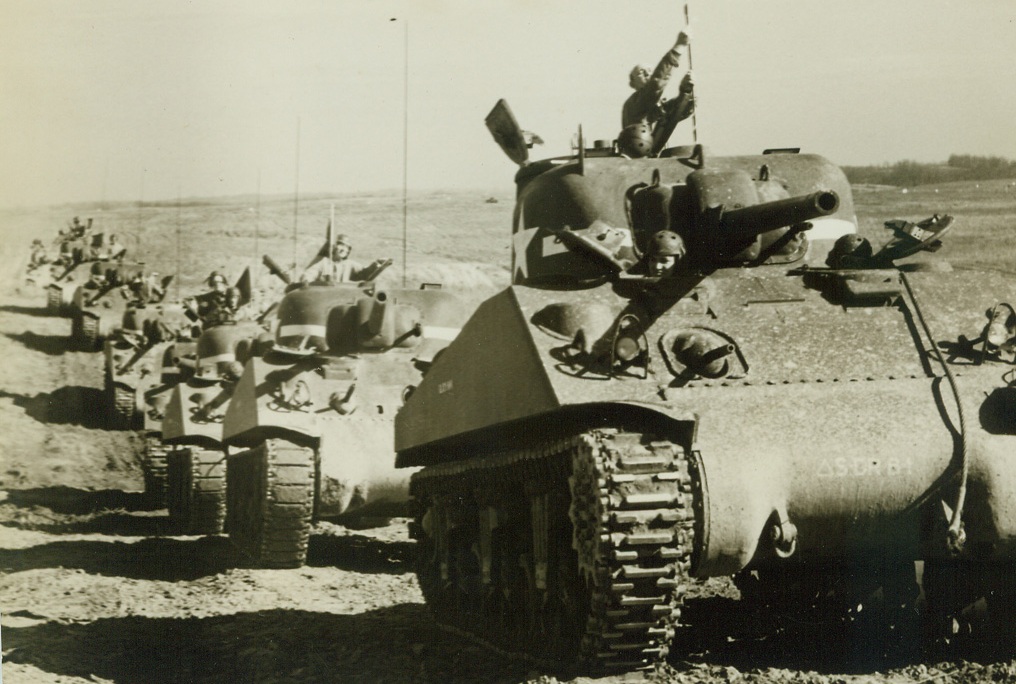 Tanks on the move in France.