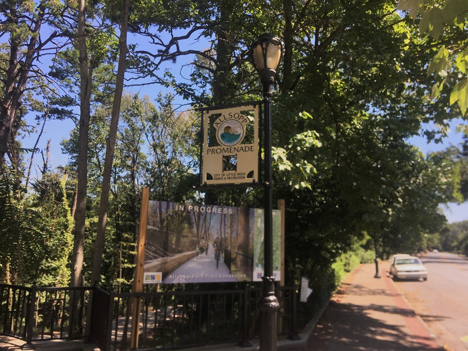 The new Allsopp Trail starts at the western end of the Allsopp Promenade.