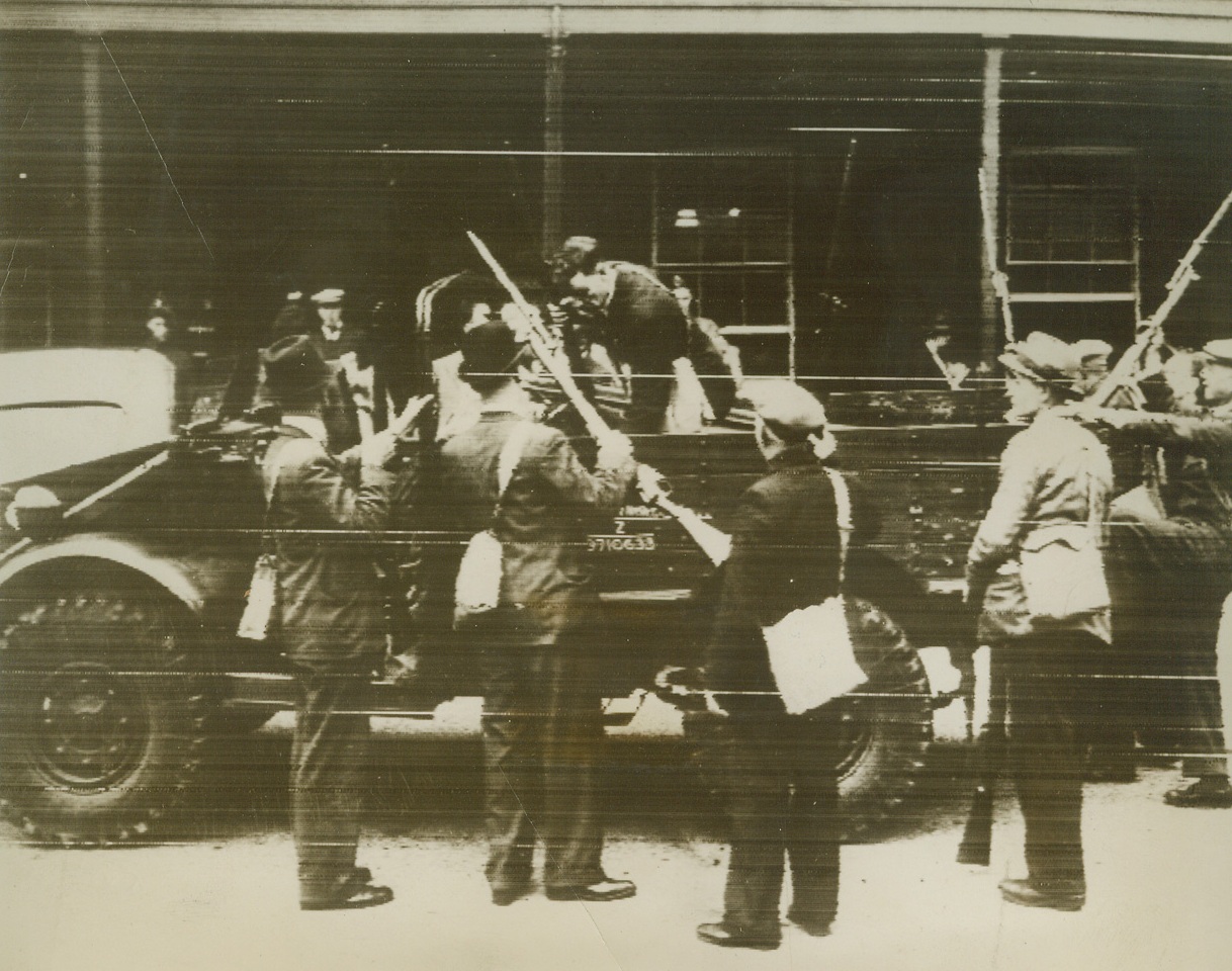 Irish Home Guard Loading Rifles In A Truck, 8/26/1939.